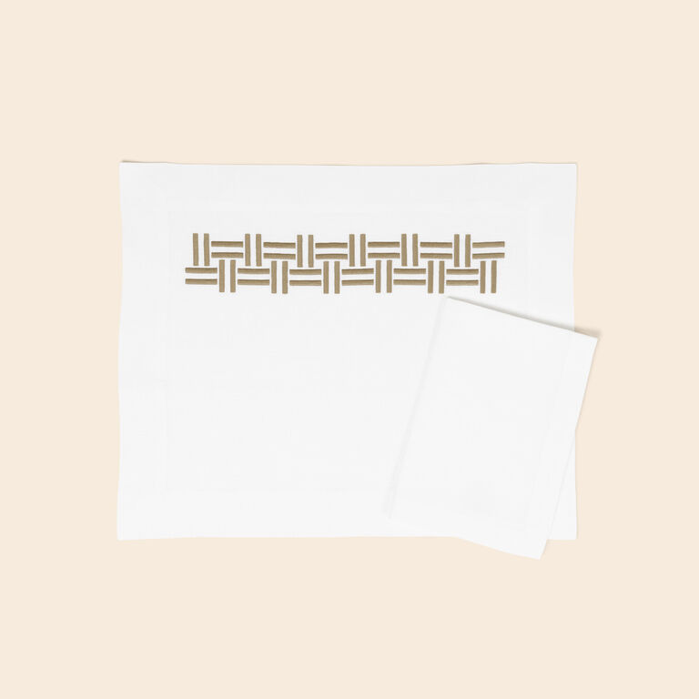 slide 2 Basket Weave Set da tavola