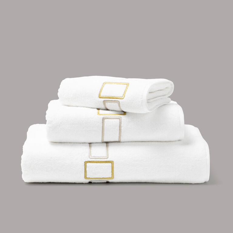 slide 3 Bold Bicolor Embroidery Asciugamano Ospite