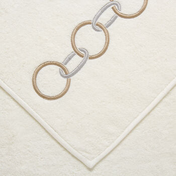 Links Embroidery Asciugamano