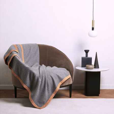 Cashmere & Suede Throw