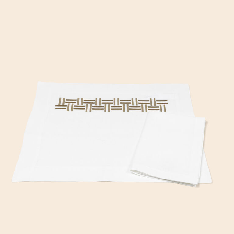 slide 3 Basket Weave Set da tavola